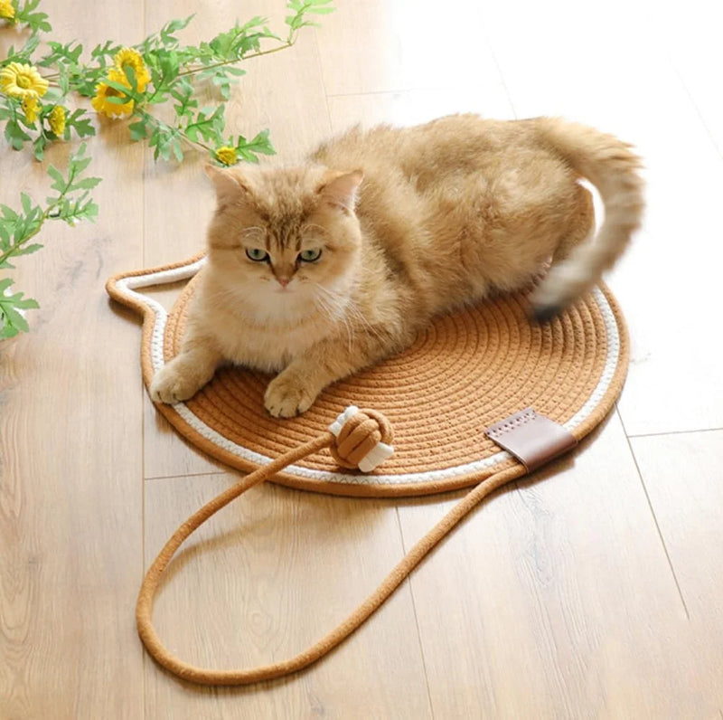 Cotton Rope Cat Scratching Mat Water Resistant