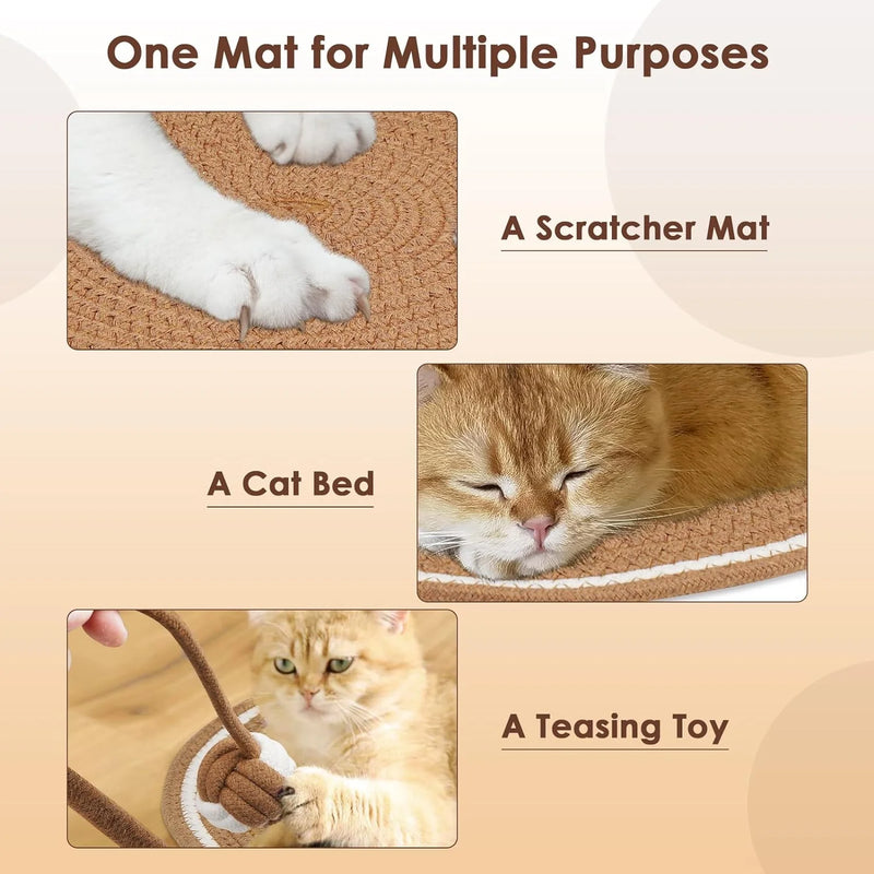 Cotton Rope Cat Scratching Mat Water Resistant