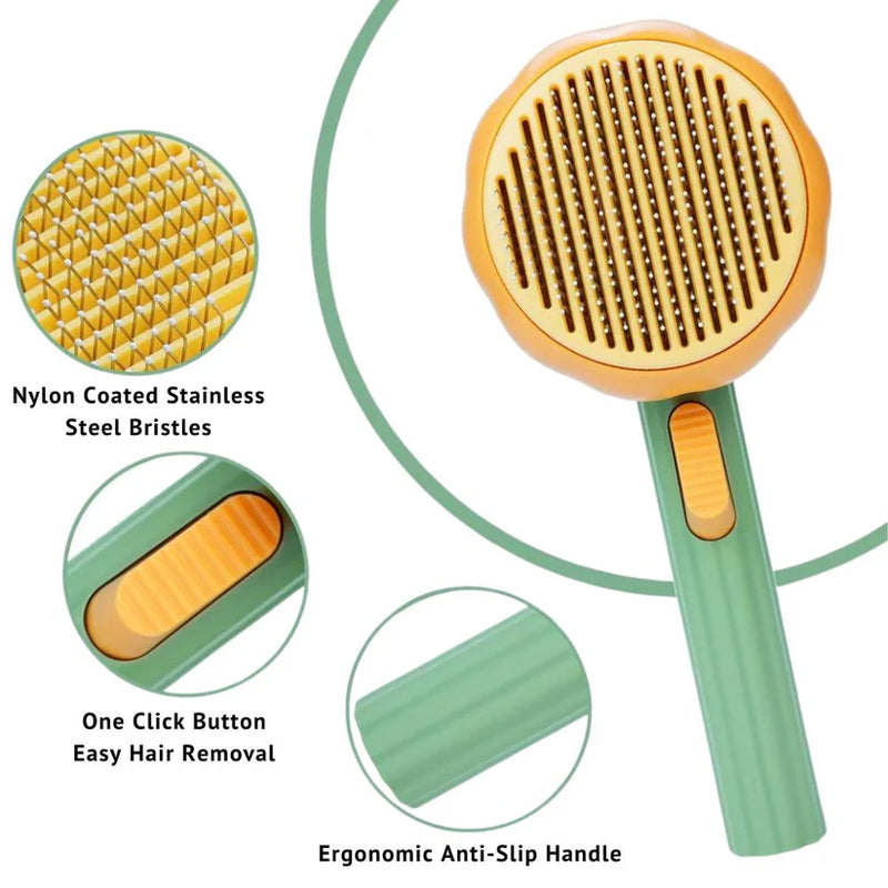 Pumpkin Pet Brush For Cats And Dogs