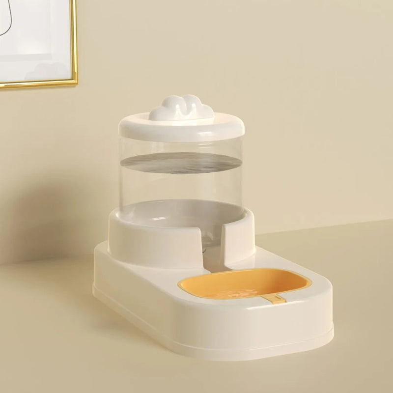 Cat Water Fountain & Feeder Set